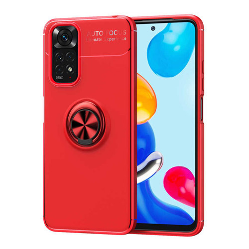 Redmi Note 11 Global Kılıf KHYR Ravel Silikon Kapak - Kırmızı