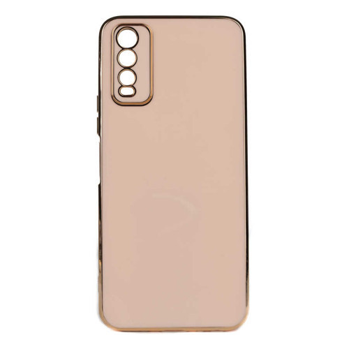 Vivo Y11S Kılıf KHYR Bark Kapak - Rose Gold