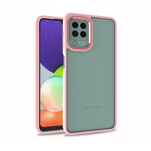 Galaxy A12 Kılıf KHYR Flora Kapak - Rose Gold
