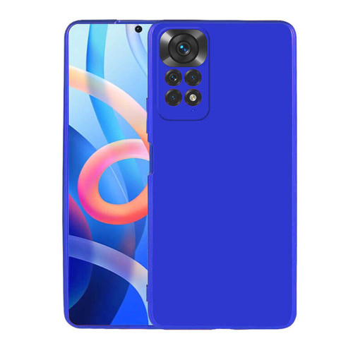 Redmi Note 11 Global Kılıf KHYR Premier Silikon Kapak - Saks Mavi