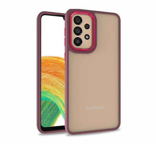 Galaxy A73 Kılıf KHYR Flora Kapak - Kırmızı