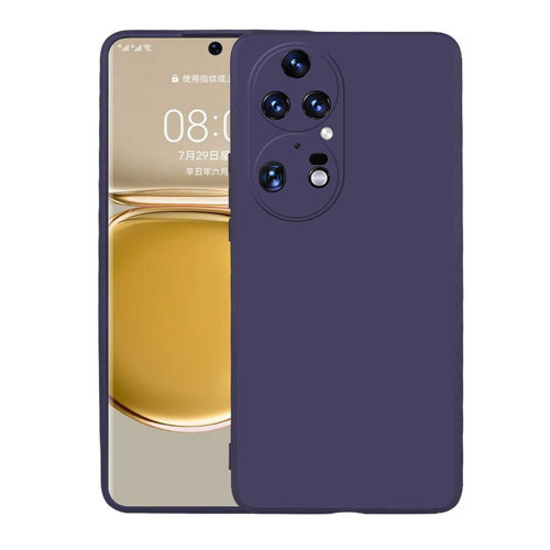 Huawei P50 Pro Kılıf KHYR Premier Silikon Kapak - Lacivert
