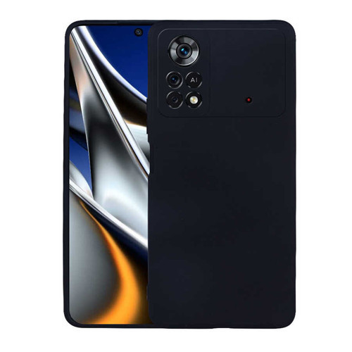 Poco M4 Pro 4G Kılıf KHYR Premier Silikon Kapak - Siyah