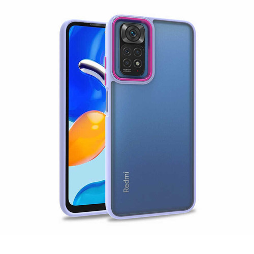 Redmi Note 11 Global Kılıf KHYR Flora Kapak - Lila