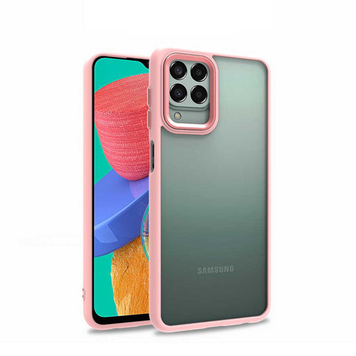 Galaxy M33 Kılıf KHYR Flora Kapak - Rose Gold