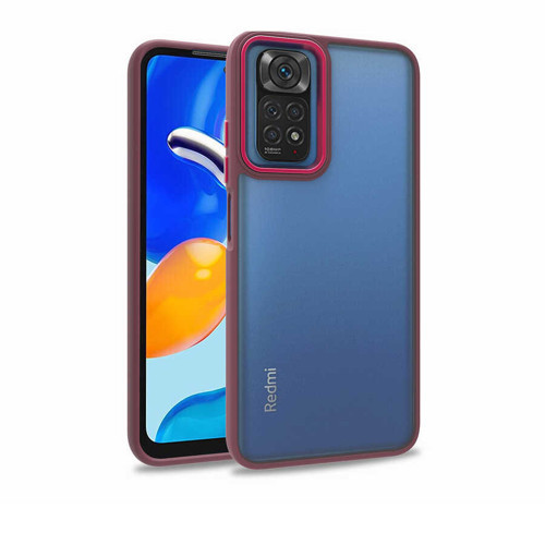 Redmi Note 11 Global Kılıf KHYR Flora Kapak - Kırmızı