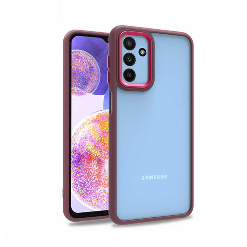 Galaxy M23 Kılıf KHYR Flora Kapak - Kırmızı