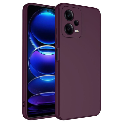 Redmi Note 12 Pro 5G Kılıf KHYR Mara Lansman Kapak - Koyu Mor