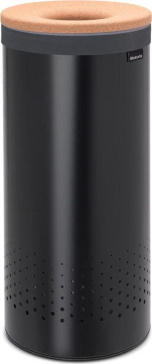 Matt Black Mantar Kapaklı Çamaşır Sepeti 35l