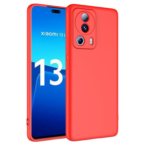 Mi 13 Lite Kılıf KHYR Mara Lansman Kapak - Kırmızı