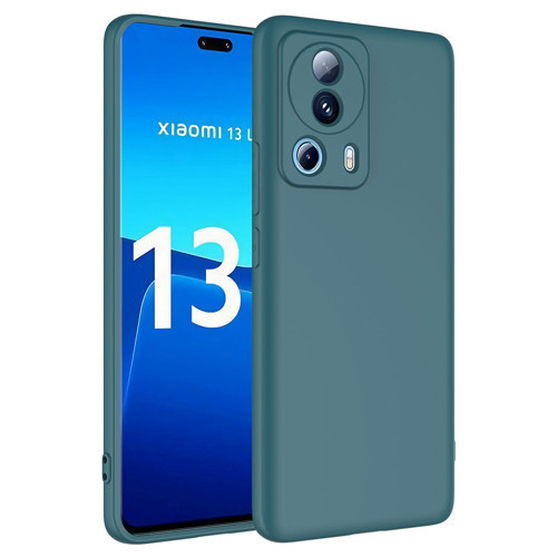 Mi 13 Lite Kılıf KHYR Mara Lansman Kapak - Koyu Yeşil