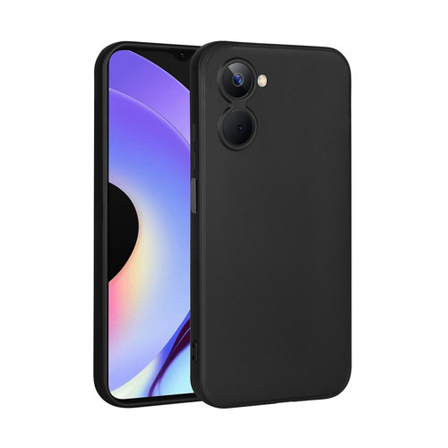 Realme 10 4G Kılıf KHYR Premier Silikon Kapak - Siyah
