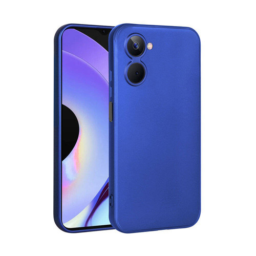 Realme 10 4G Kılıf KHYR Premier Silikon Kapak - Saks Mavi