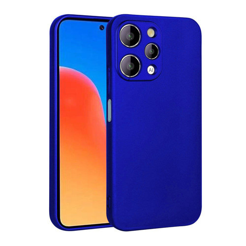 Redmi 12 Kılıf KHYR Premier Silikon Kapak - Saks Mavi