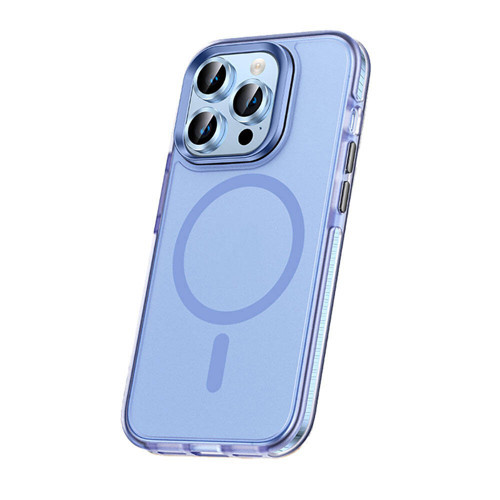 iPhone 15 Pro Kılıf Airbagli Magsafe Wireless Şarj Özellikli Lens Koruyuculu KHYR Klaptika Kapak - M