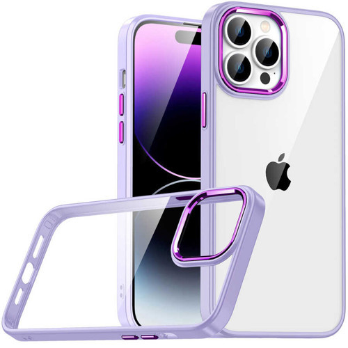 iPhone 14 Pro Uyumlu KHYR Flora Kılıf-Lila