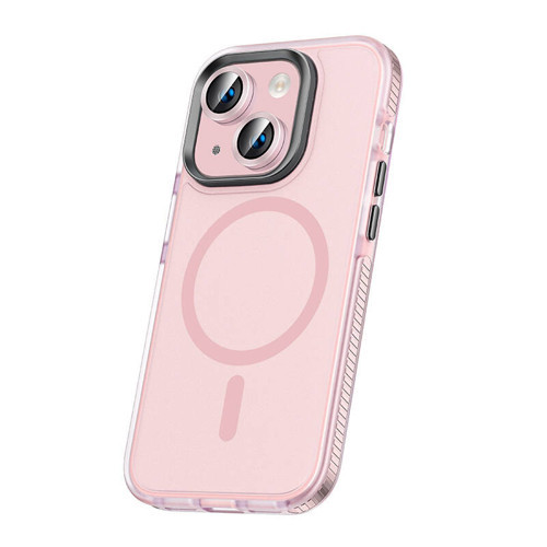 iPhone 15 Plus Kılıf Airbagli Magsafe Wireless Şarj Özellikli Lens Koruyuculu KHYR Klaptika Kapak -