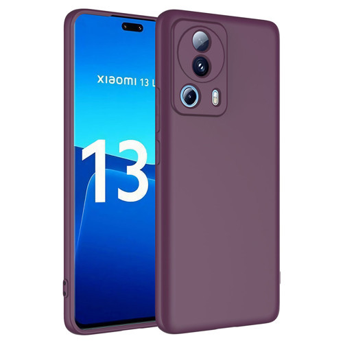 Mi 13 Lite Kılıf KHYR Mara Lansman Kapak - Koyu Mor