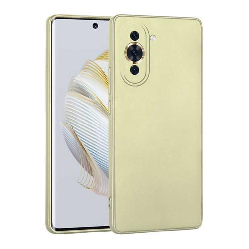 Huawei Nova 10 Kılıf KHYR Premier Silikon Kapak - Gold
