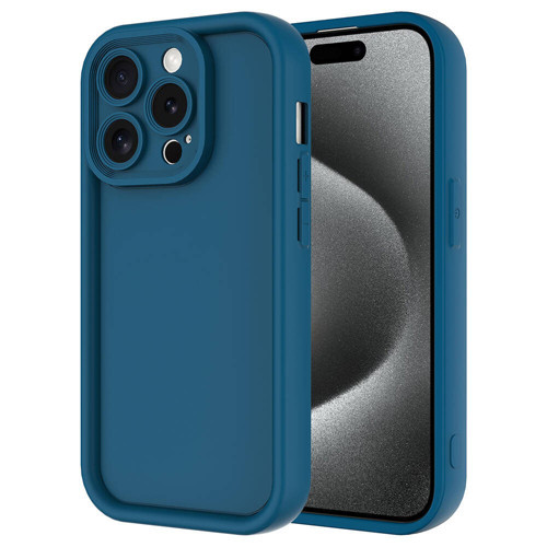 iPhone 15 Pro Kılıf Kamera Korumalı KHYR Ananas Kapak - Koyu Yeşil