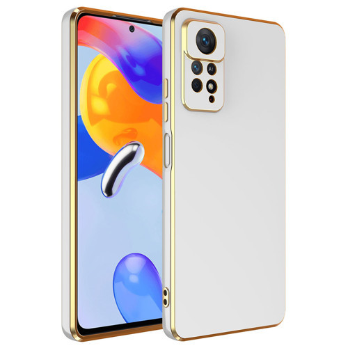 Redmi Note 12 Pro 4G Kılıf KHYR Bark Kapak - Beyaz