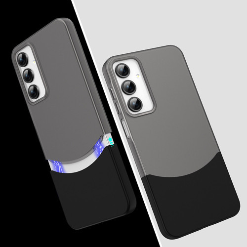 Galaxy A36 Kılıf Mıknatıslı KHYR Duble Kapak - Siyah