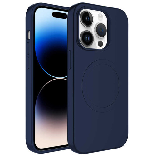 iPhone 13 Pro Uyumlu Magsafe Wireless Şarj Özellikli Pastel Renk Silikon KHYR Plas Kılıf-Laciv