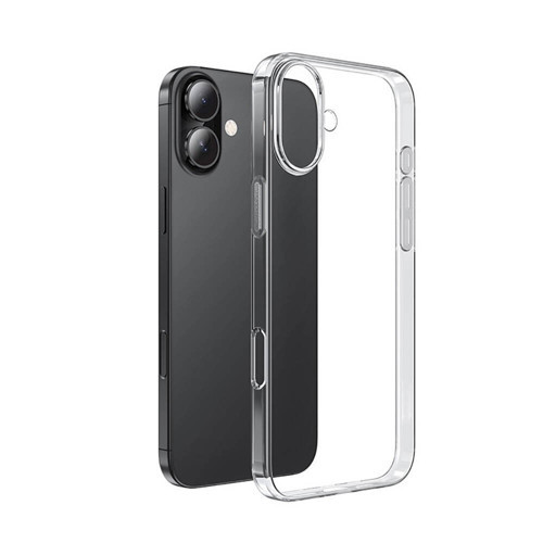 Apple iPhone 16 Plus Kılıf KHYR Süper Silikon Kapak-Şeffaf
