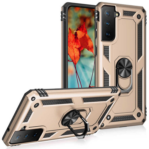 Galaxy S21 FE Kılıf KHYR Vega Kapak - Gold