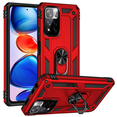 Redmi Note 11 Pro Plus 5G Kılıf KHYR Vega Kapak - Kırmızı