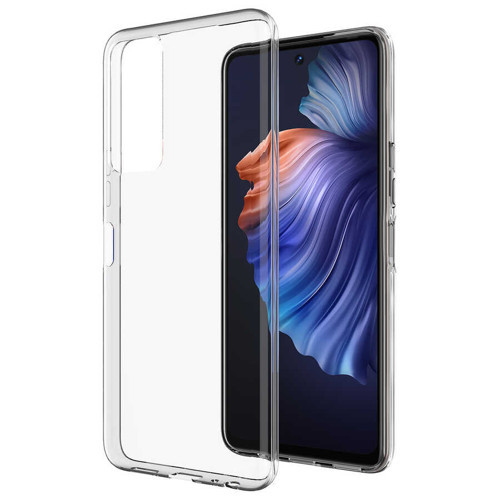 Tecno Camon 18 Kılıf KHYR Süper Silikon Kapak - Renksiz