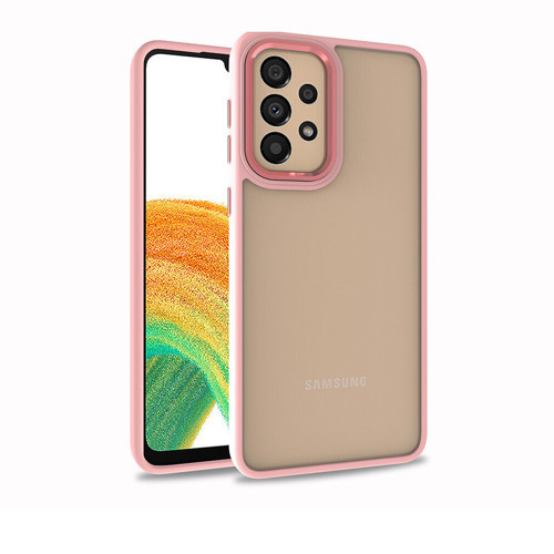 Galaxy A73 Kılıf KHYR Flora Kapak - Rose Gold
