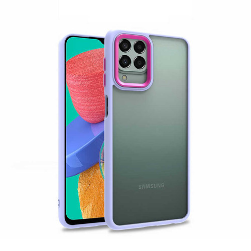 Galaxy M33 Kılıf KHYR Flora Kapak - Lila