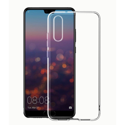 Huawei P20 Kılıf KHYR Süper Silikon Kapak - Renksiz