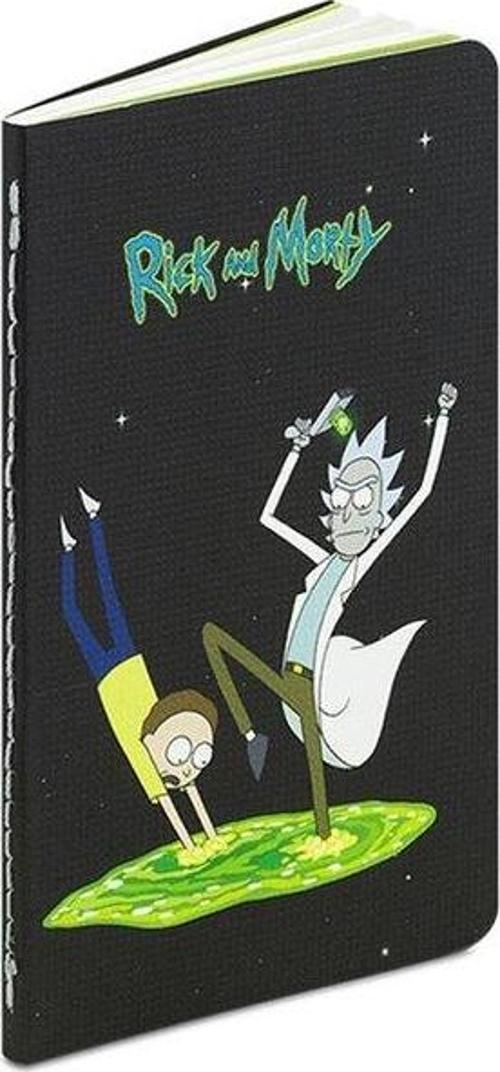 Rick and Morty Siyah Terzi Dikiş Mini Not Defteri