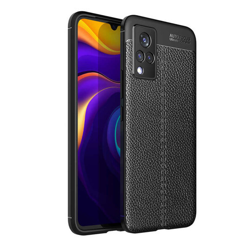 Vivo V21 Kılıf KHYR Niss Silikon Kapak - Siyah