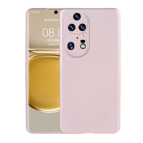 Huawei P50 Pro Kılıf KHYR Premier Silikon Kapak - Rose Gold