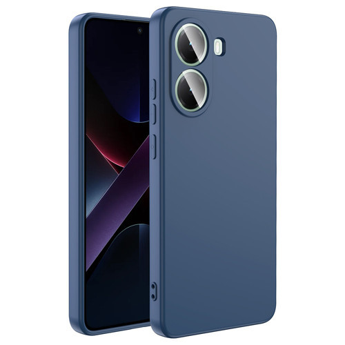 Poco X7 Pro Kılıf KHYR Mara Lansman Kapak - Lacivert
