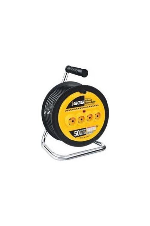 Sgs2132 3X1,5 Mm Makaralı Uzatma Kablo 50 Metre