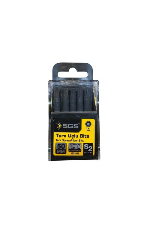 Sgs3842 Torx Uçlu Bits Uç T27 50Mm 10 Adet