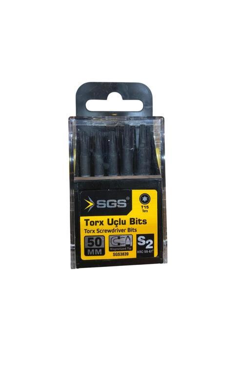 Sgs3839 Torx Uçlu Bits Uç T15 50Mm 10 Adet