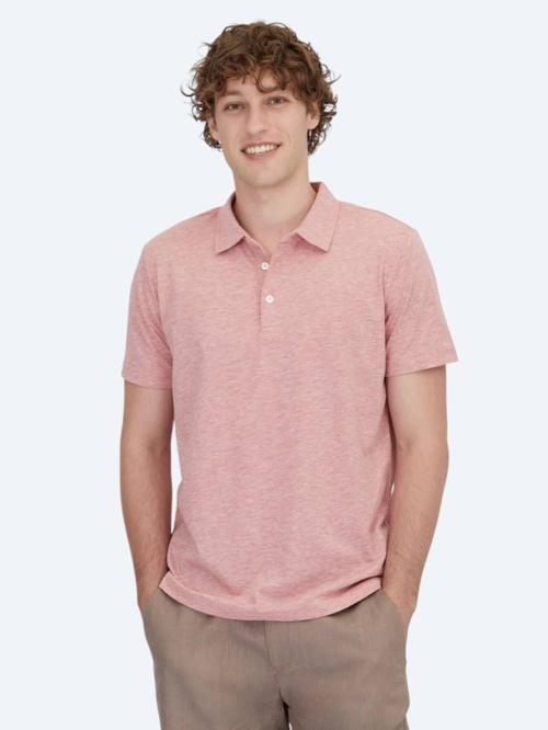 Kırmızı Polo Yaka Pamuk Karışımlı T-Shirt