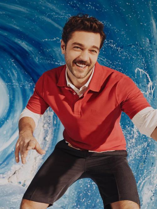 Kırmızı Düz Polo Yaka %100 Pamuk T-Shirt