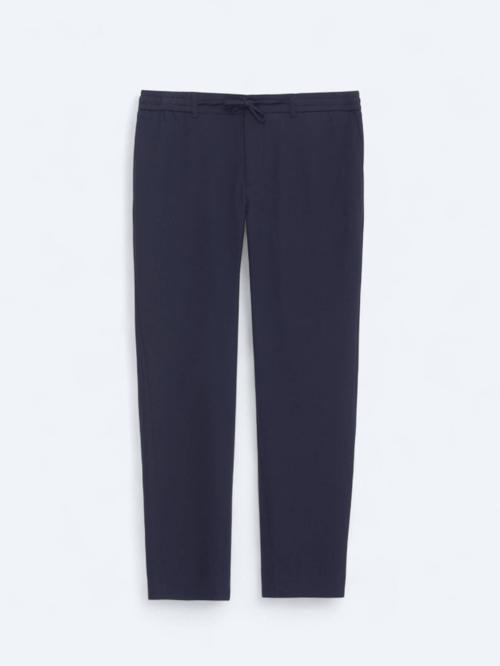 Lacivert Düz Dokuma Jogging Fit Casual Pantolon