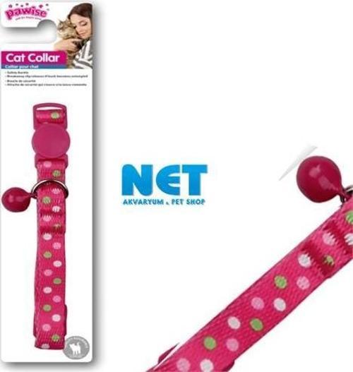 Pembe Benekli Kedi Boyun Tasması 30 cm