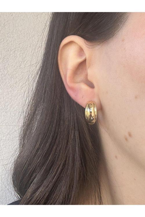 Bombeli Çelik Küpe