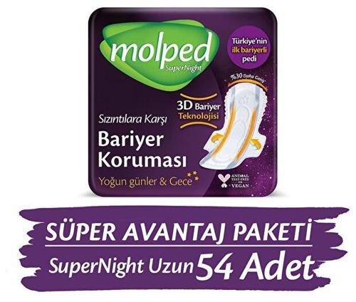 Supernight Uzun Süper Ekonomik Ped 18 li x 3 Adet