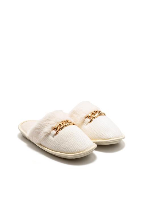 TWIGY TW NORA KREM KADIN EV TERLİK 36/41