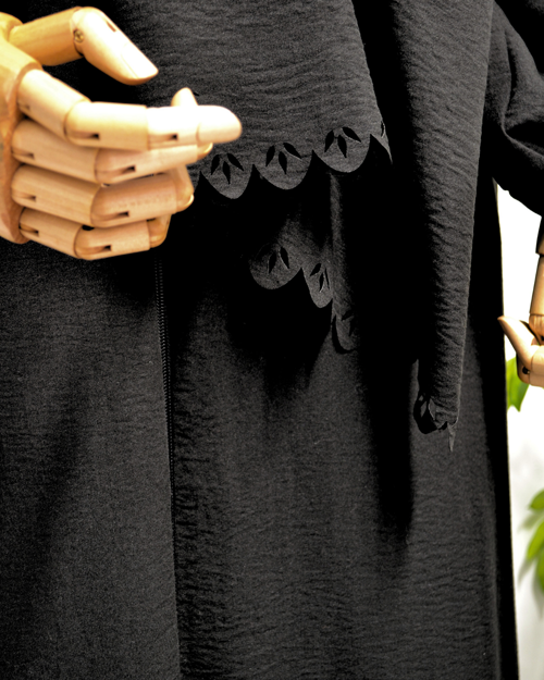 Kendinden Şallı Pamuklu Aerobin Kumaş Kadın Namaz Elbisesi / Ferace – 1-6 Beden Aralığı