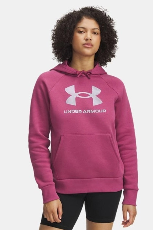 UA Rival Flc Shimmer Hdy Kadın Sweatshirt